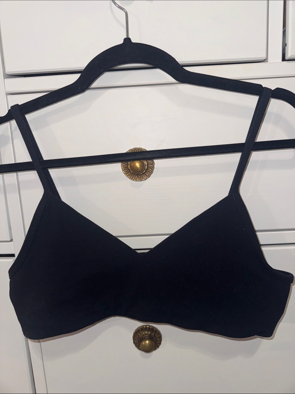 TNA Black Seamless Triangle Bralette